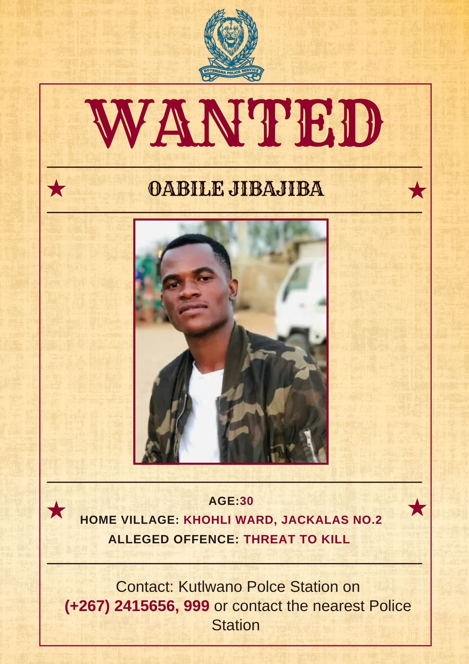 Oabile Jibajiba