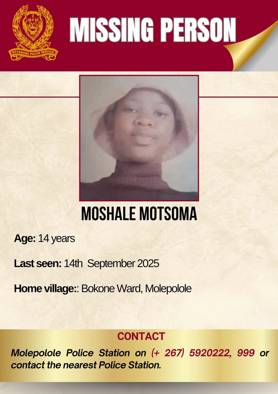 Moshale Motsoma